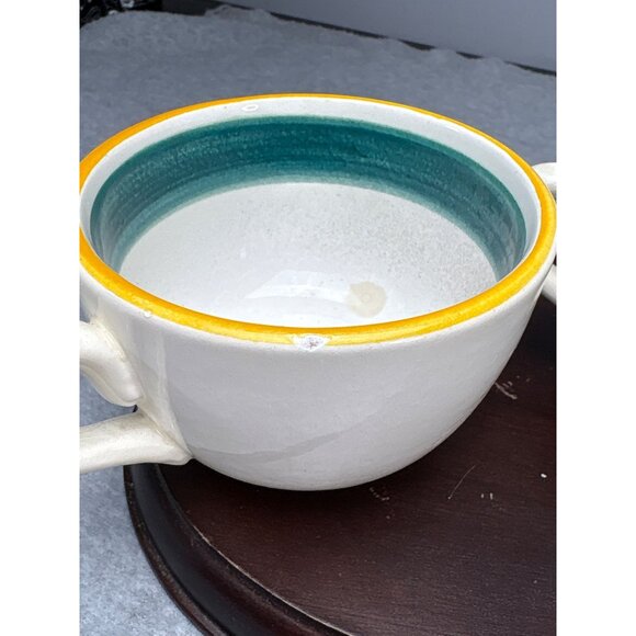 Stangl Pottery Fruit Cups Set of 2 with Floral Design Vintage - Picture 5 of 14